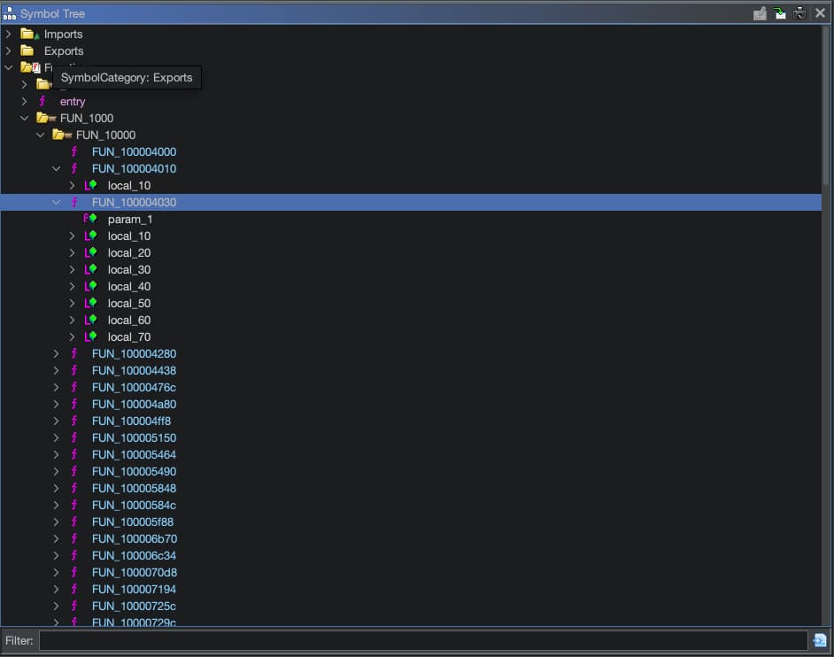 Quackify ghidra functions